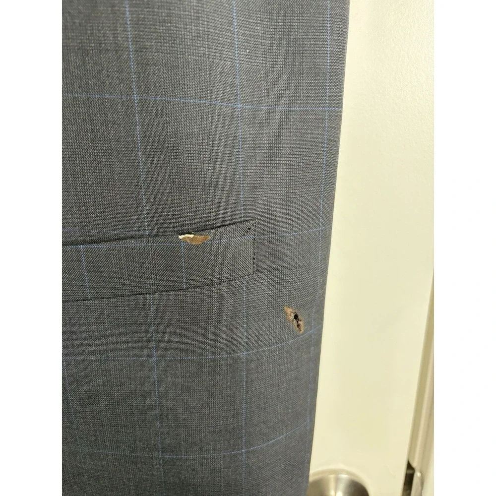 Bindle & Keep Custom Bespoke Wool Navy 3-Piece Suit, Extra Vest,